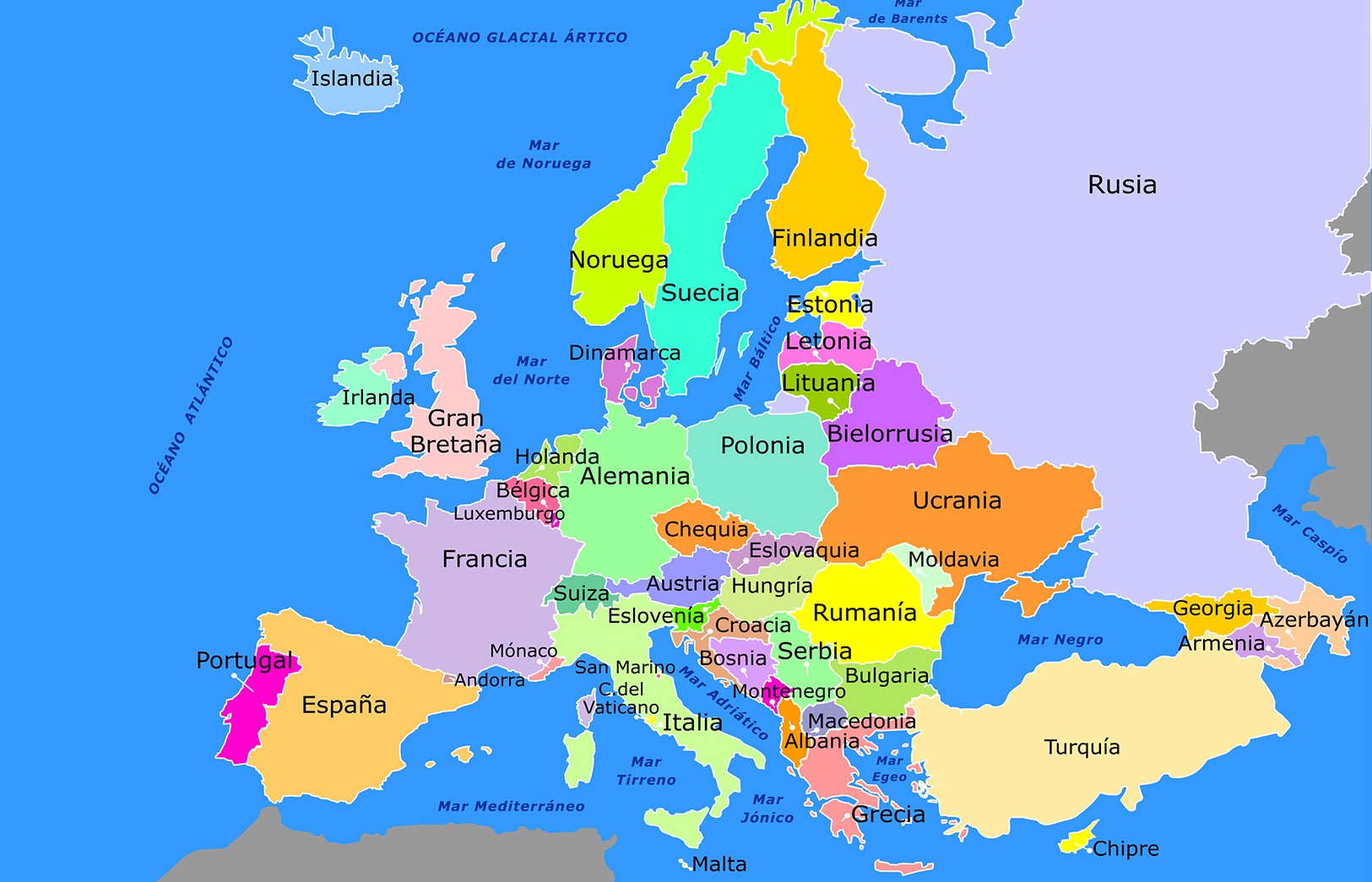 Mapa De Europa Pol tico Satelital F sico Relieve Mudo 