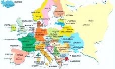 Mapa de Europa con nombres