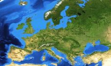 Mapa de Europa satelital