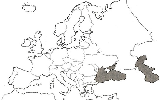 Mapa de Europa sin nombres