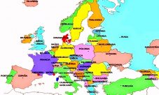 Mapa de Europa después de la caída del Muro de Berlín