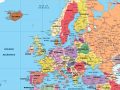 Mapa de Europa con división política